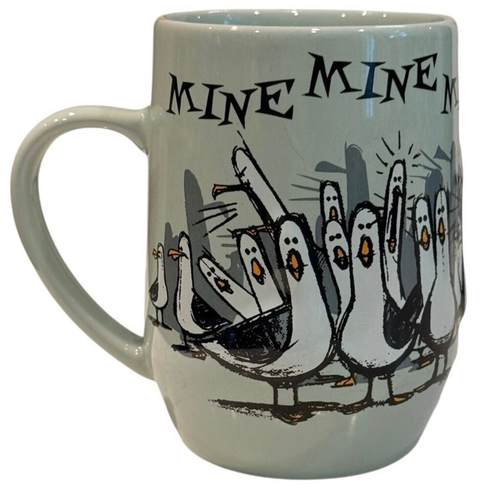 Disney Park Finding Nemo Seagulls Mine Mine Mine 3D Ceramic Mug Interior Graphic